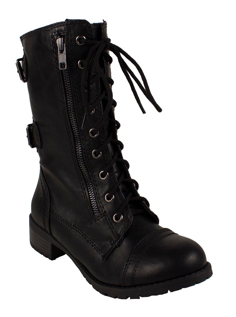 soda white combat boots
